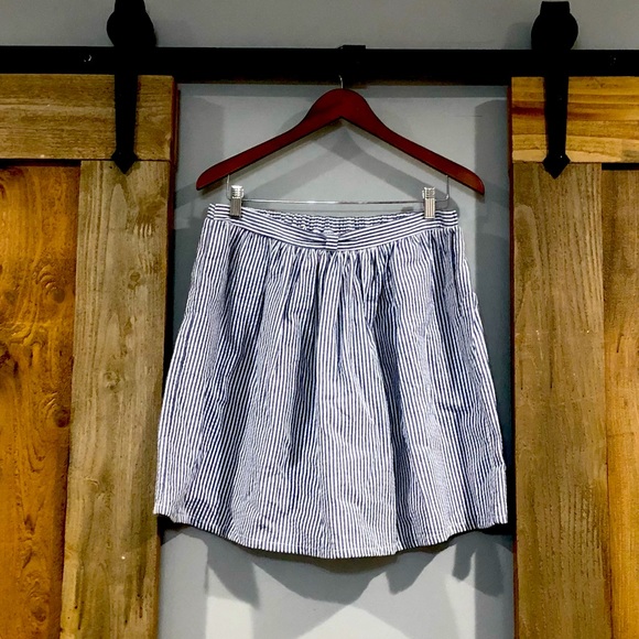 NWT Blue Platypus seasucker striped blue and white skirt, two available - Picture 1 of 4